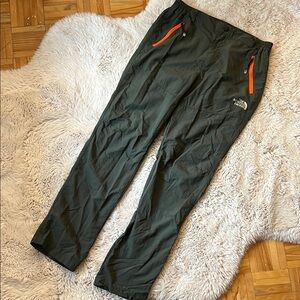 The North Face Green and Orange Trail Pants for Active Comfort